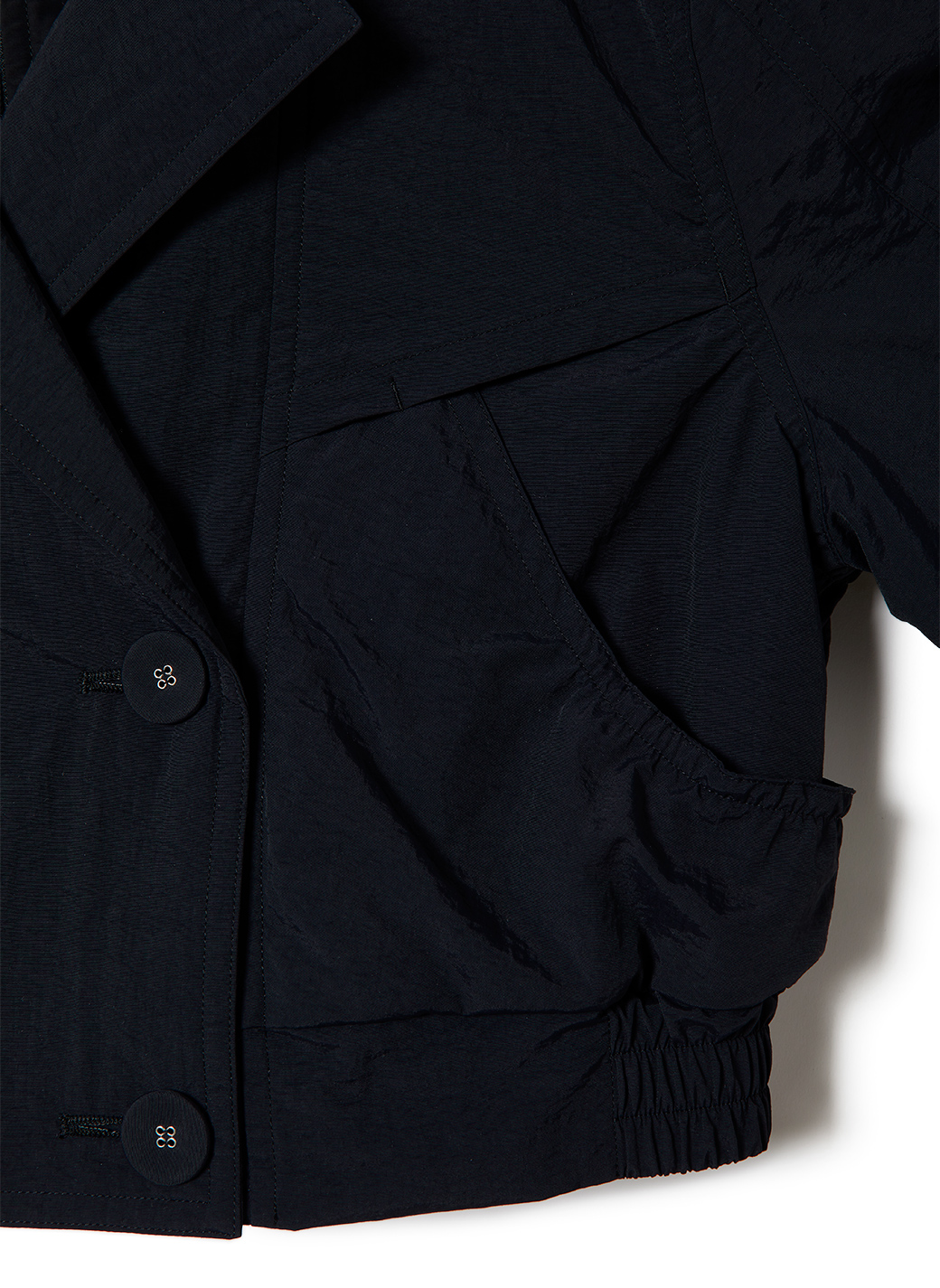 Double Collar Jumper Jacket 詳細画像 Black 4