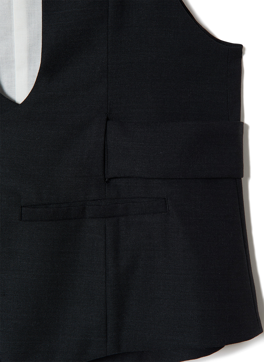 Crossing Belt Waist Coat 詳細画像 Black 3