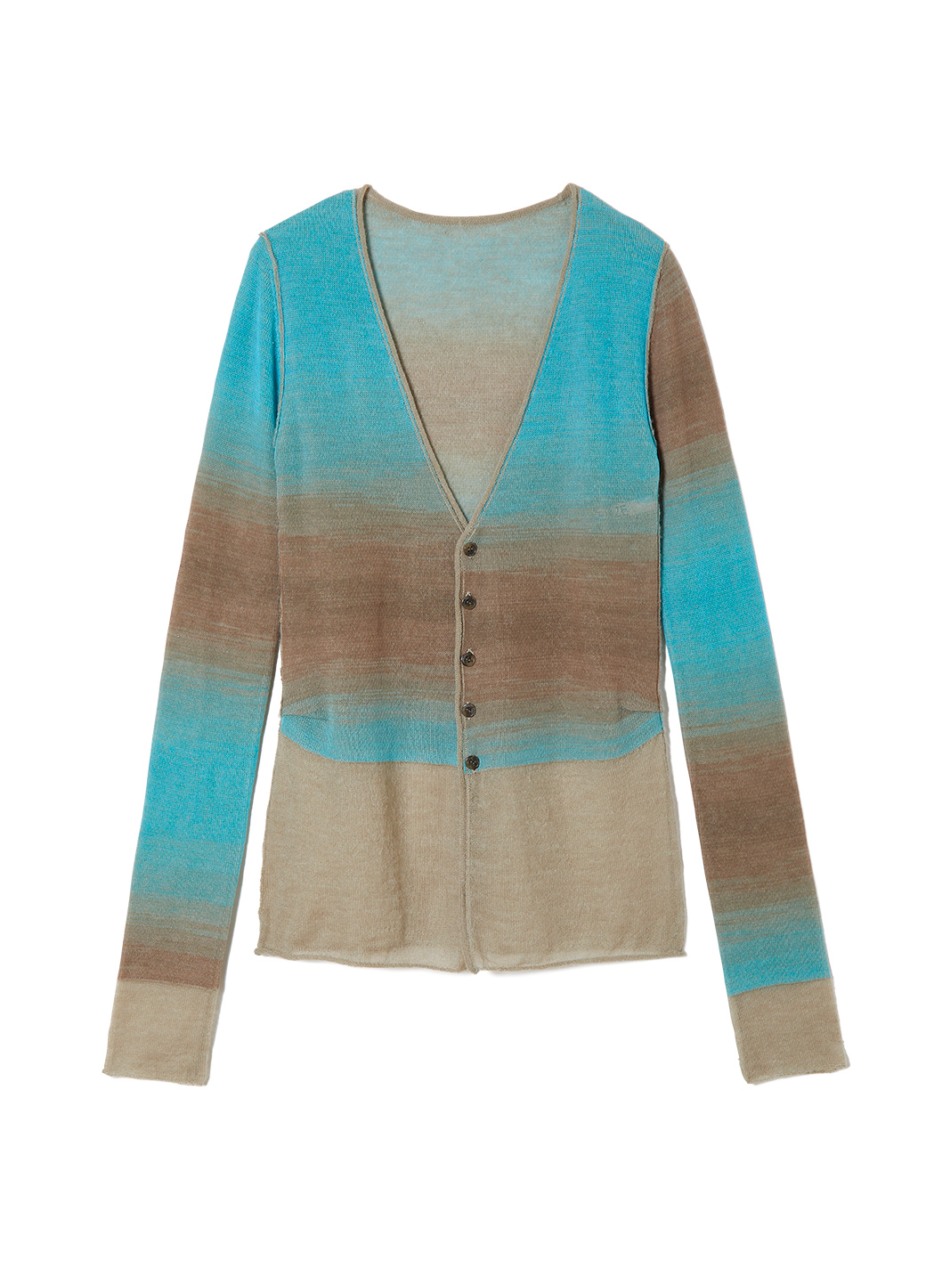 Double Face Knit Cardigan 詳細画像 Blue 1