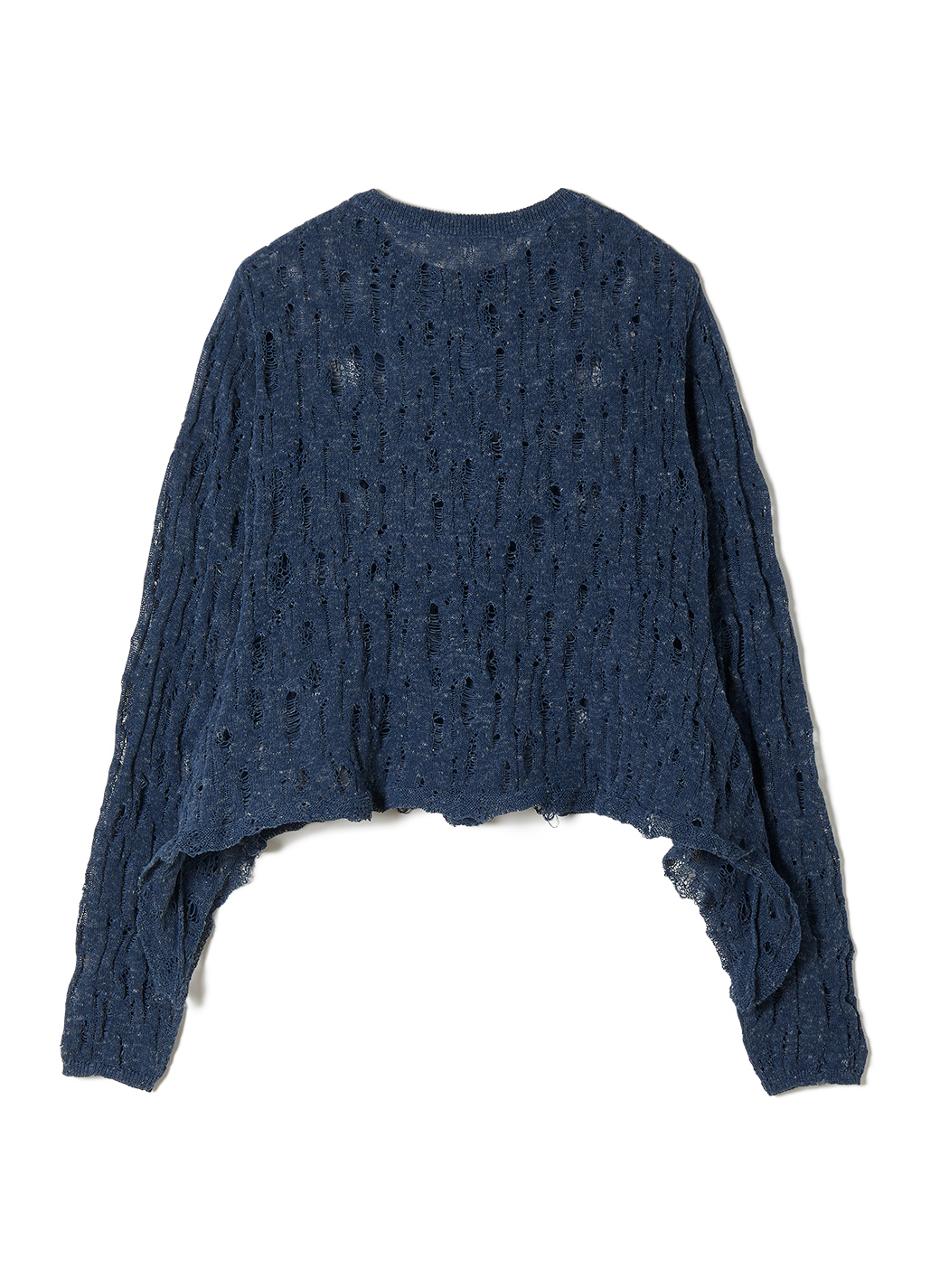 Ladder Crash Knit Cardigan 詳細画像 Navy 2