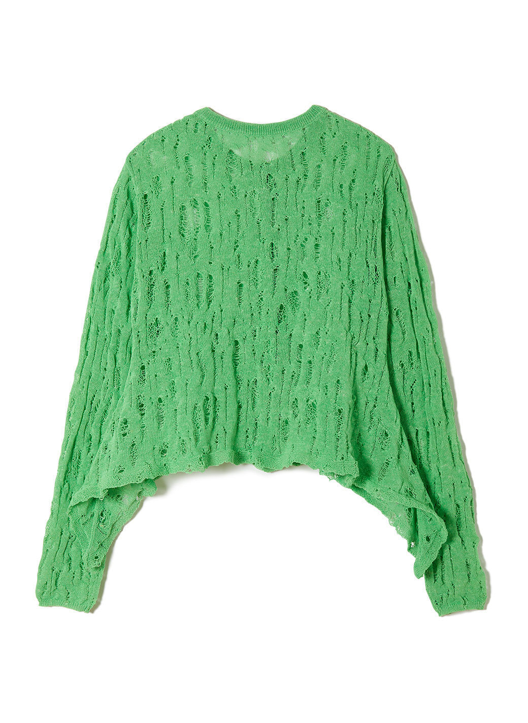 Ladder Crash Knit Cardigan 詳細画像 Green 2