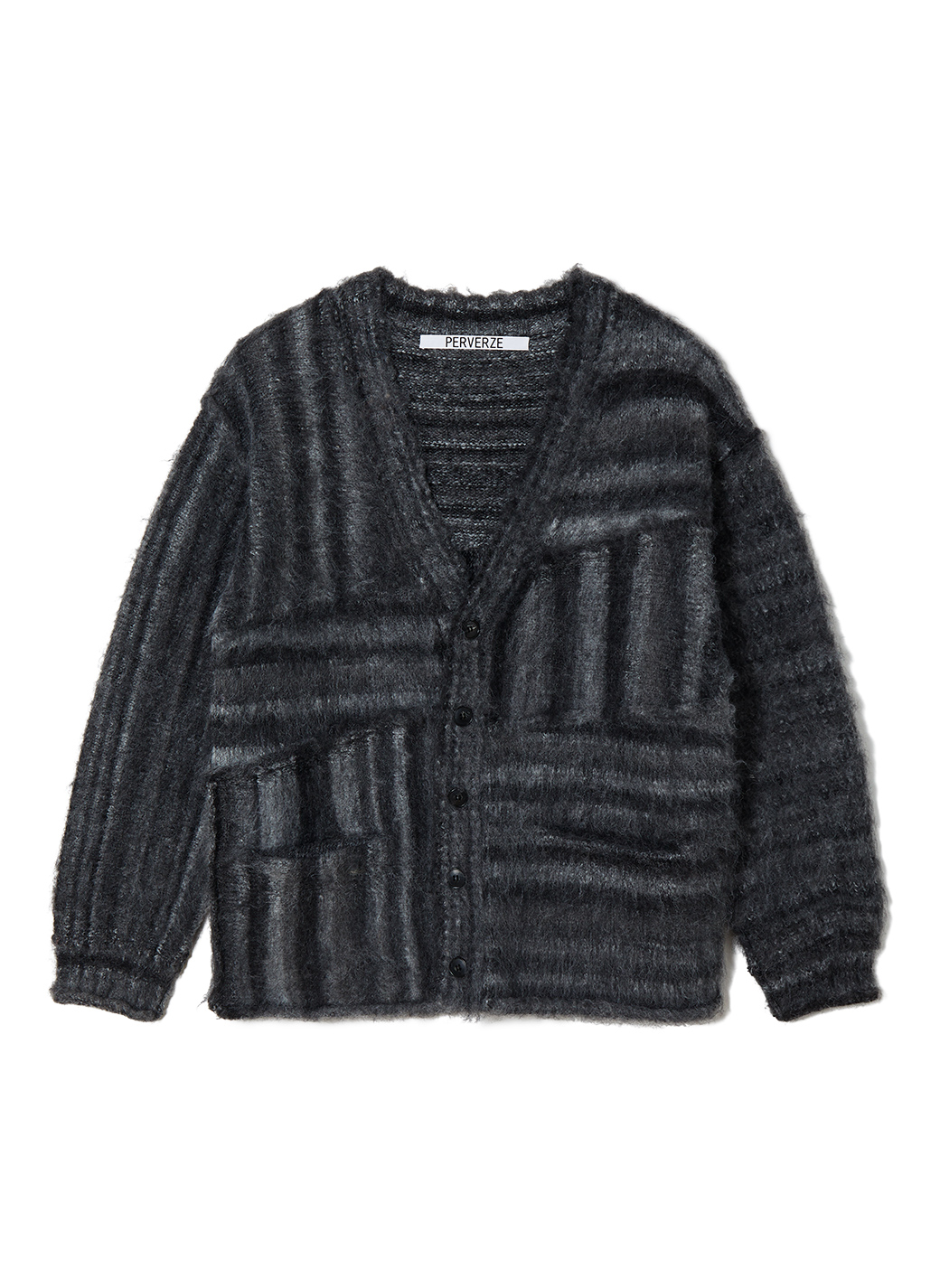 Patch Large Cardigan 詳細画像 Gray 1