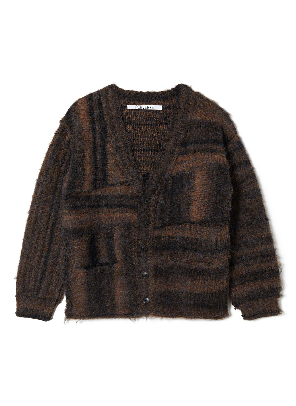 Patch Large Cardigan 詳細画像 Brown 1