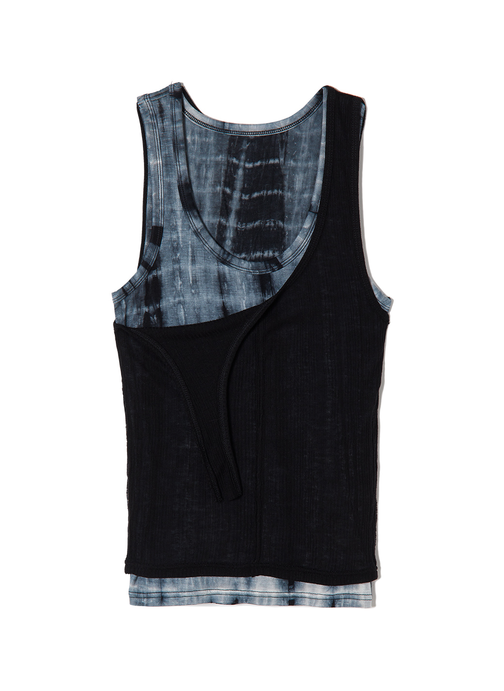 Off Strap Layered Tank Top 詳細画像 Black 1