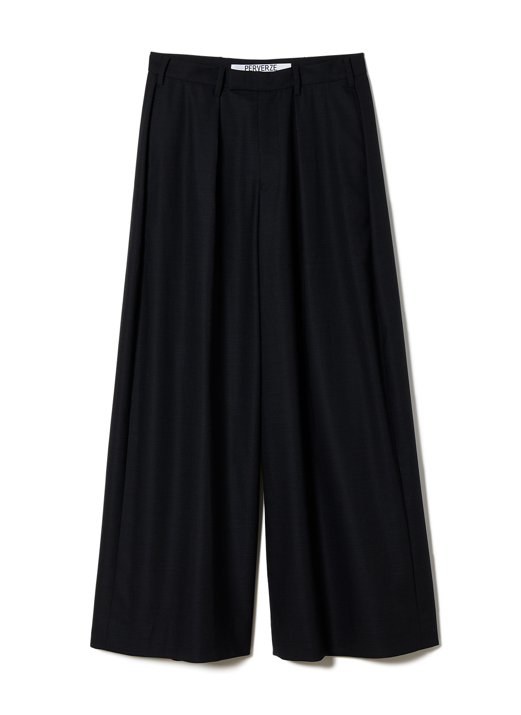 Low-rise Wide-leg Trousers 詳細画像 Black 1