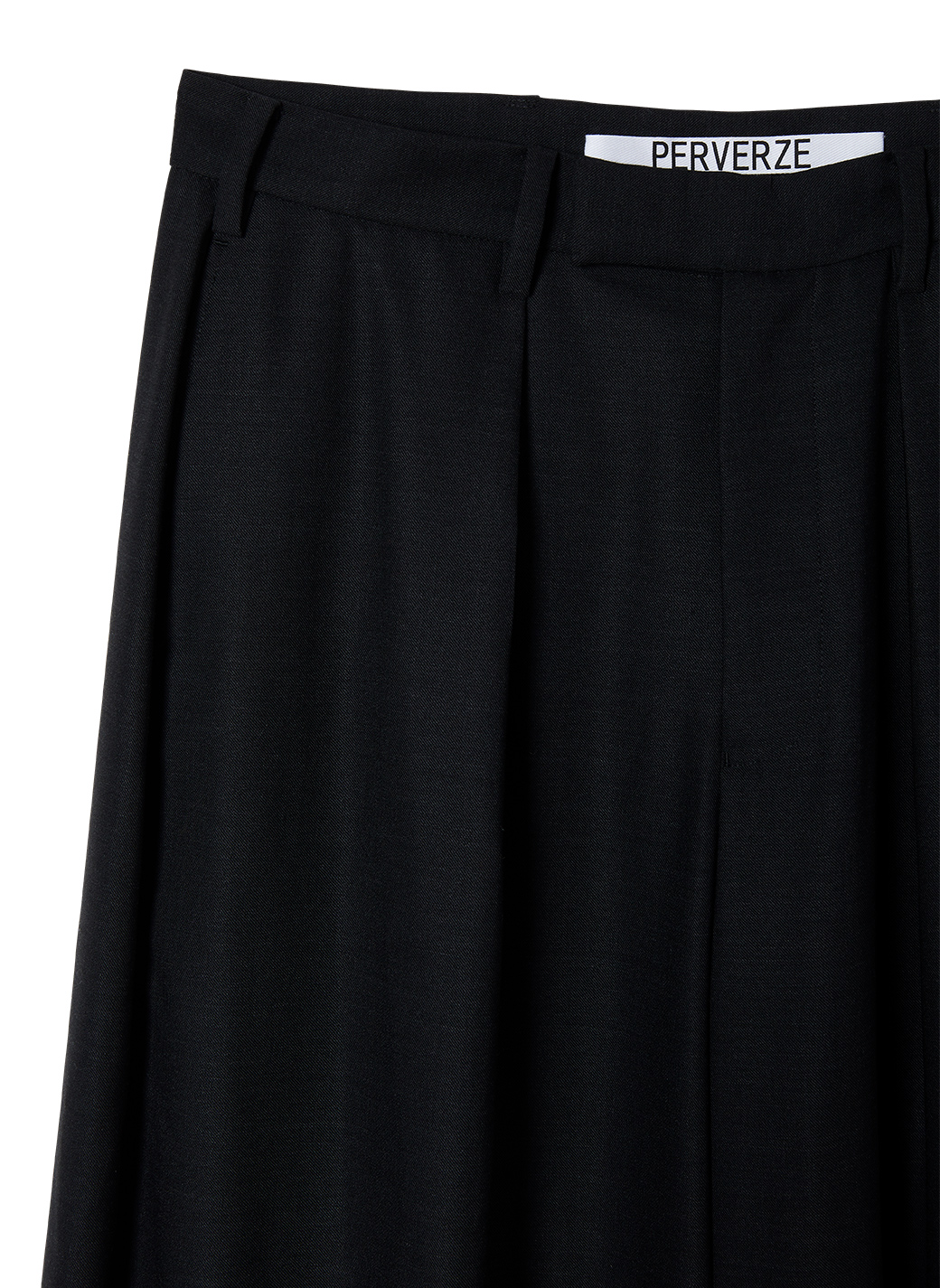 Low-rise Wide-leg Trousers 詳細画像 Black 3