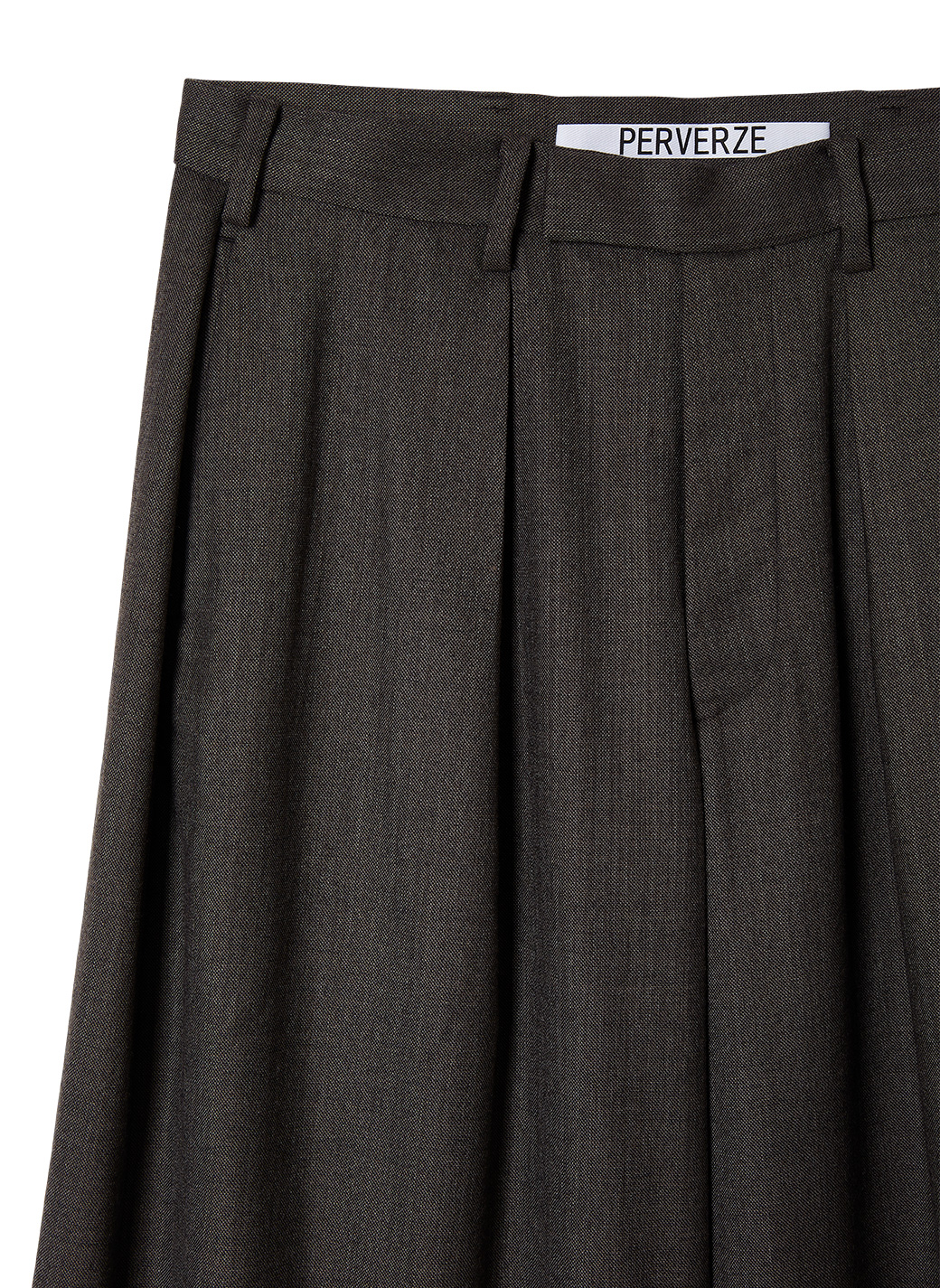 Low-rise Wide-leg Trousers 詳細画像 Brown 3