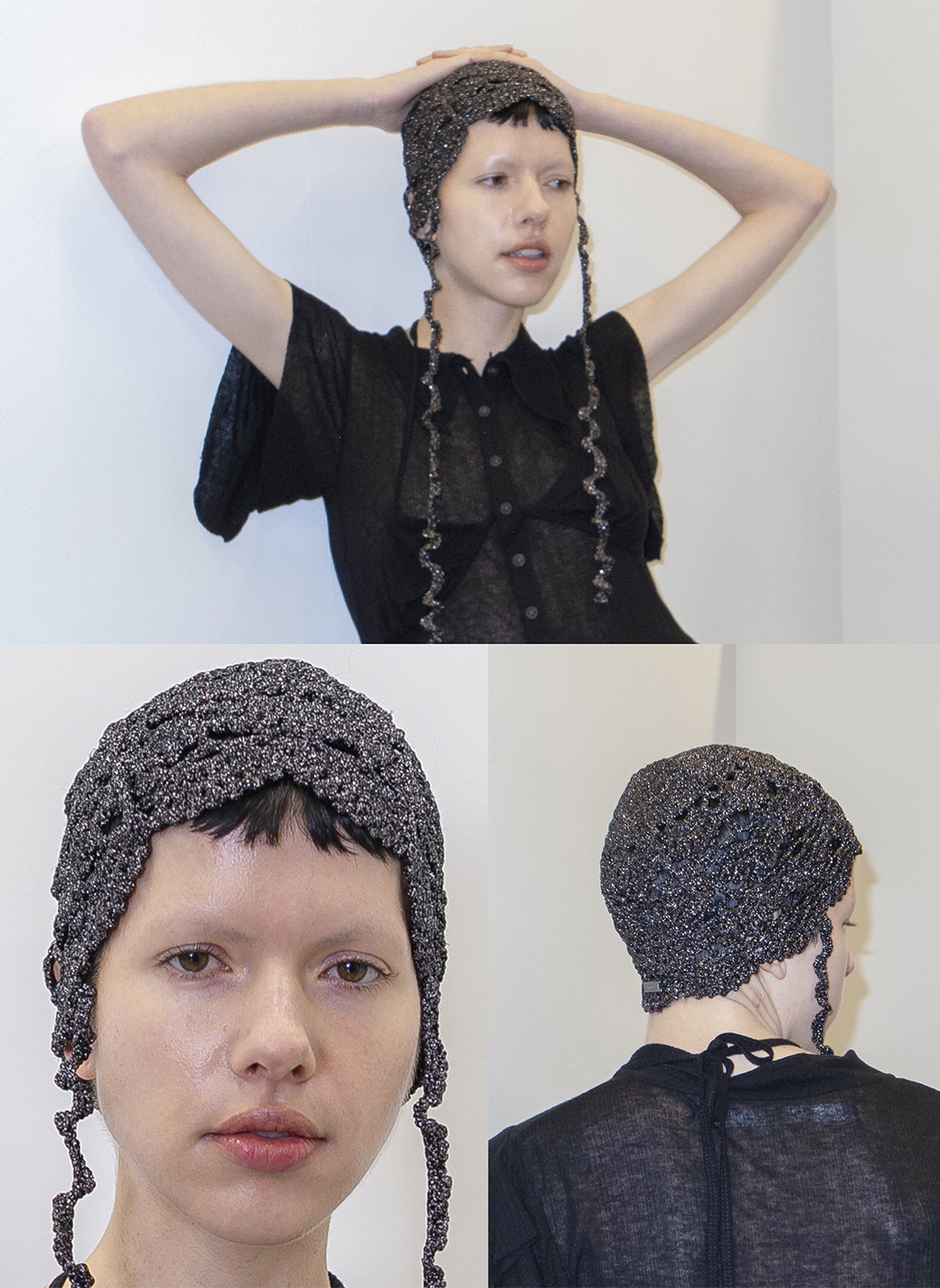 Scalloped Crochet Headdress