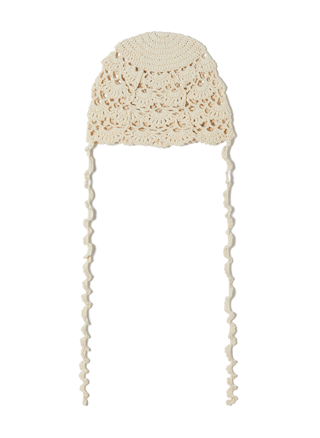 Scalloped Crochet Headdress