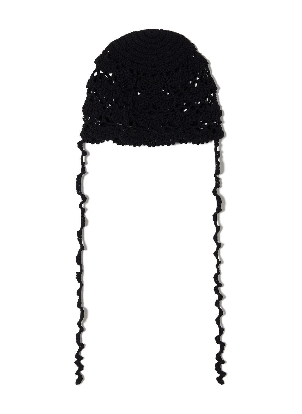 Scalloped Crochet Headdress 詳細画像 Black 1