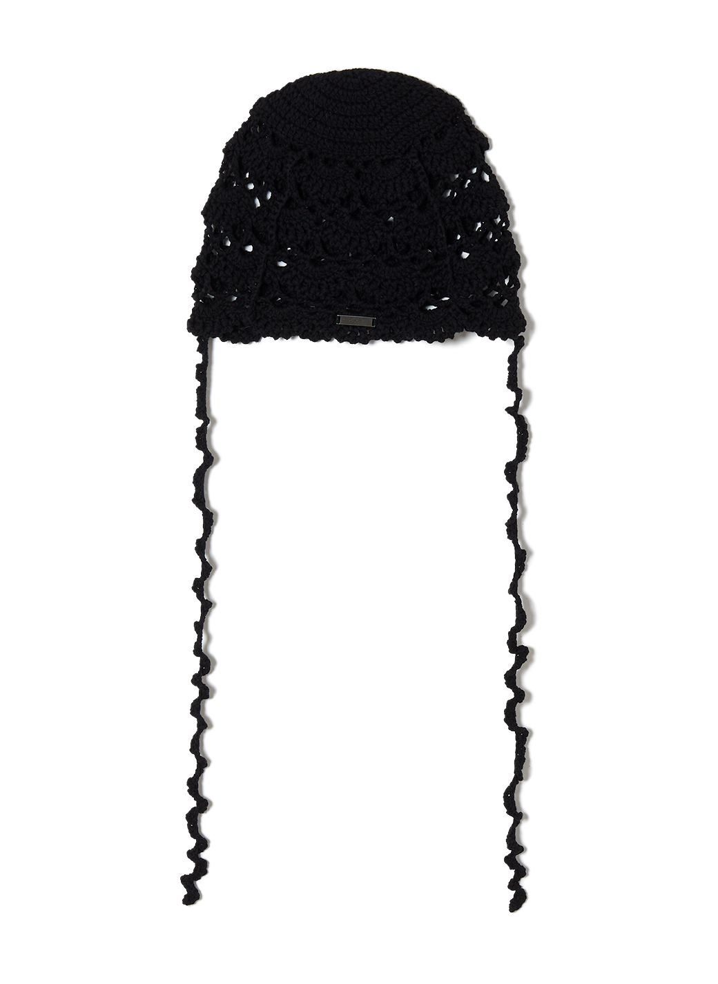 Scalloped Crochet Headdress 詳細画像 Black 2