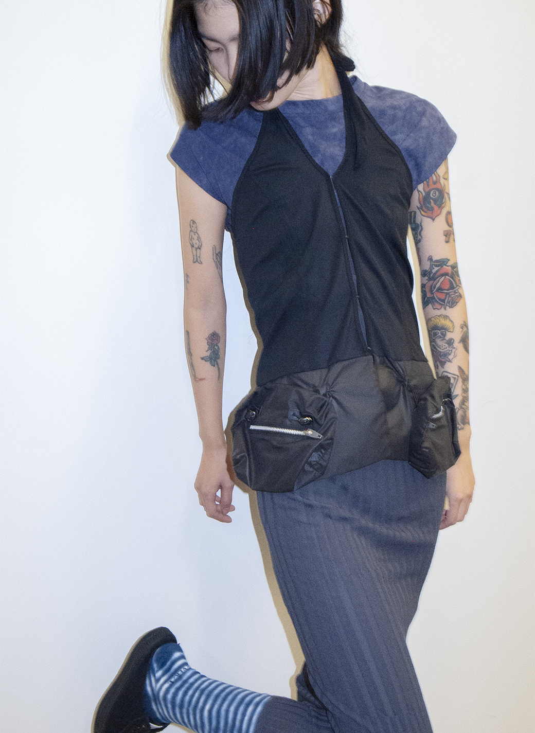 2-Pockets Top and Apron 詳細画像 Black 1