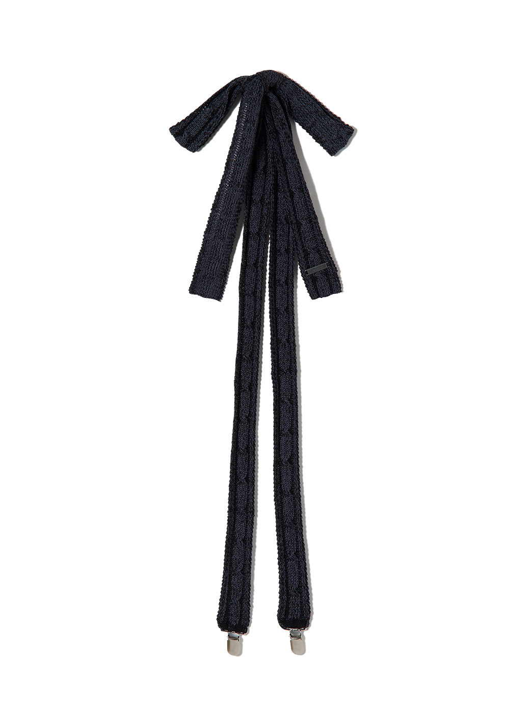 Cross Knit Suspenders 詳細画像 Black 1