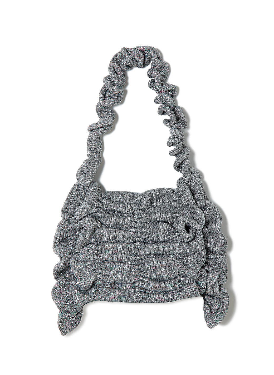 Wrinkle Knit Bag 詳細画像 Silver 1