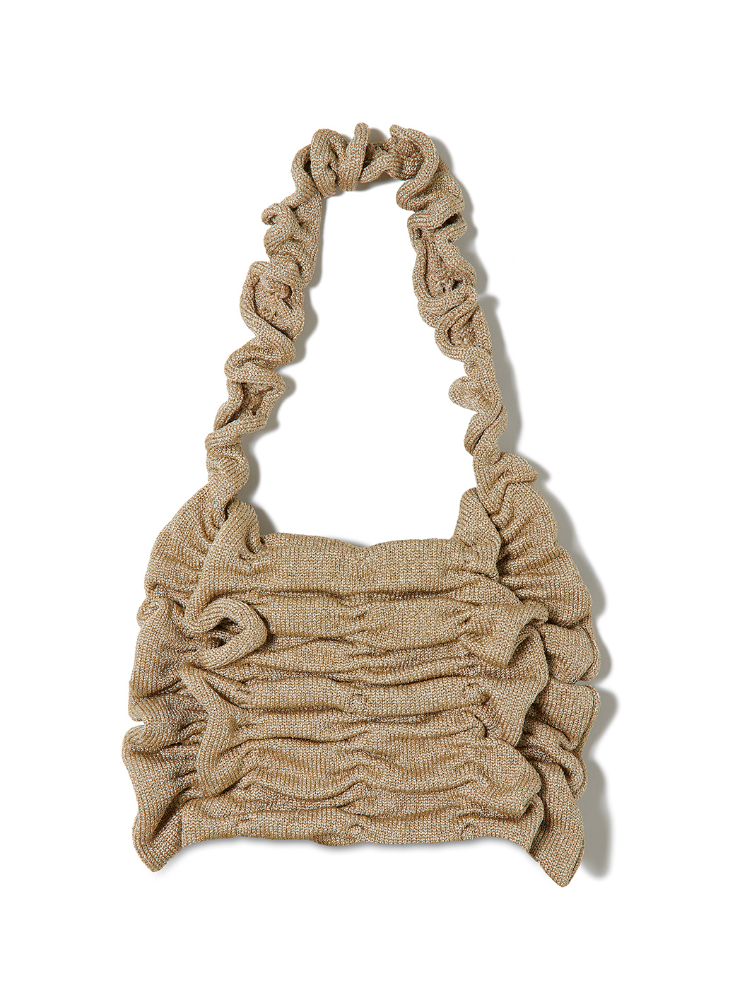 Wrinkle Knit Bag 詳細画像 Gold 1