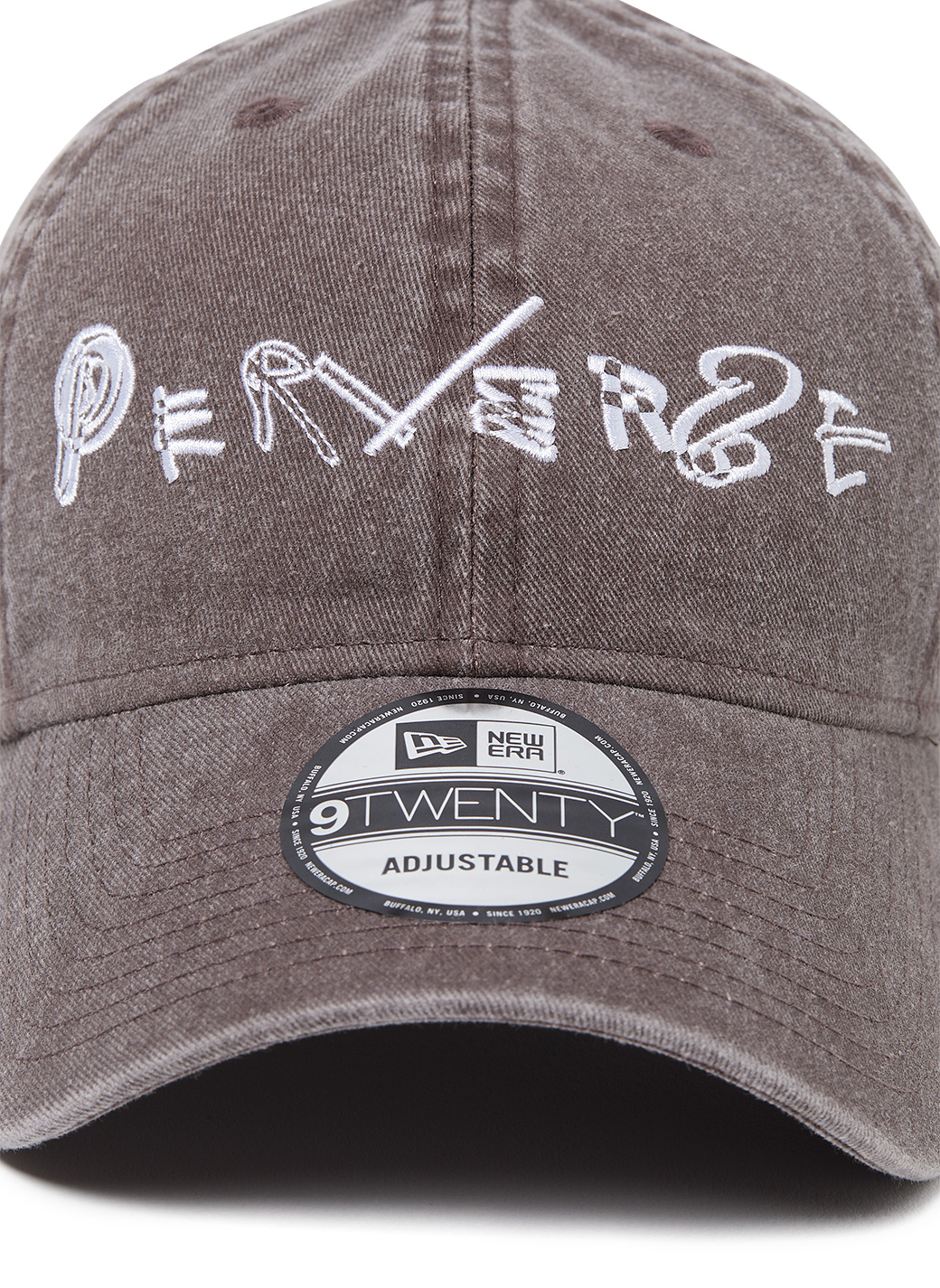 NEW ERA PERVERZE Scrap Logo Cap 詳細画像 Brown 3