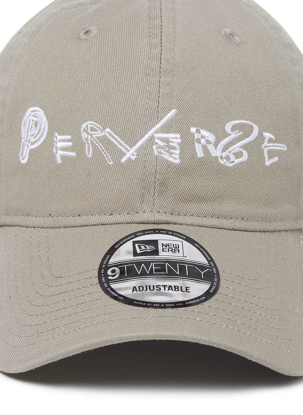 NEW ERA PERVERZE Scrap Logo Cap 詳細画像 Beige 3