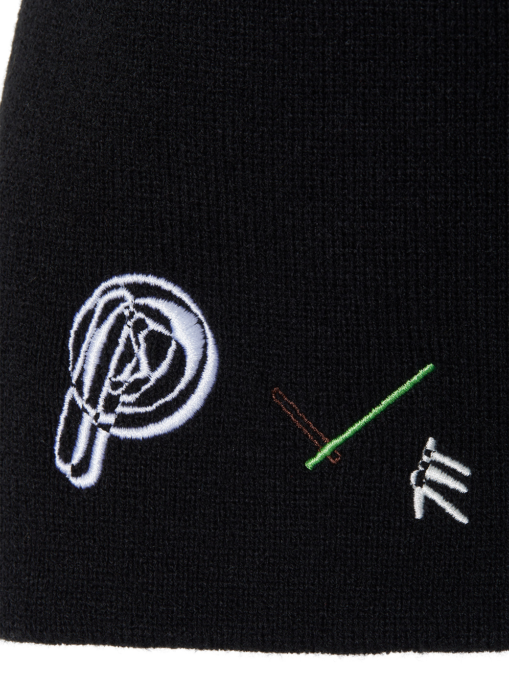 NEW ERA PERVERZE Scrap Logo Beanie 詳細画像 Black 3