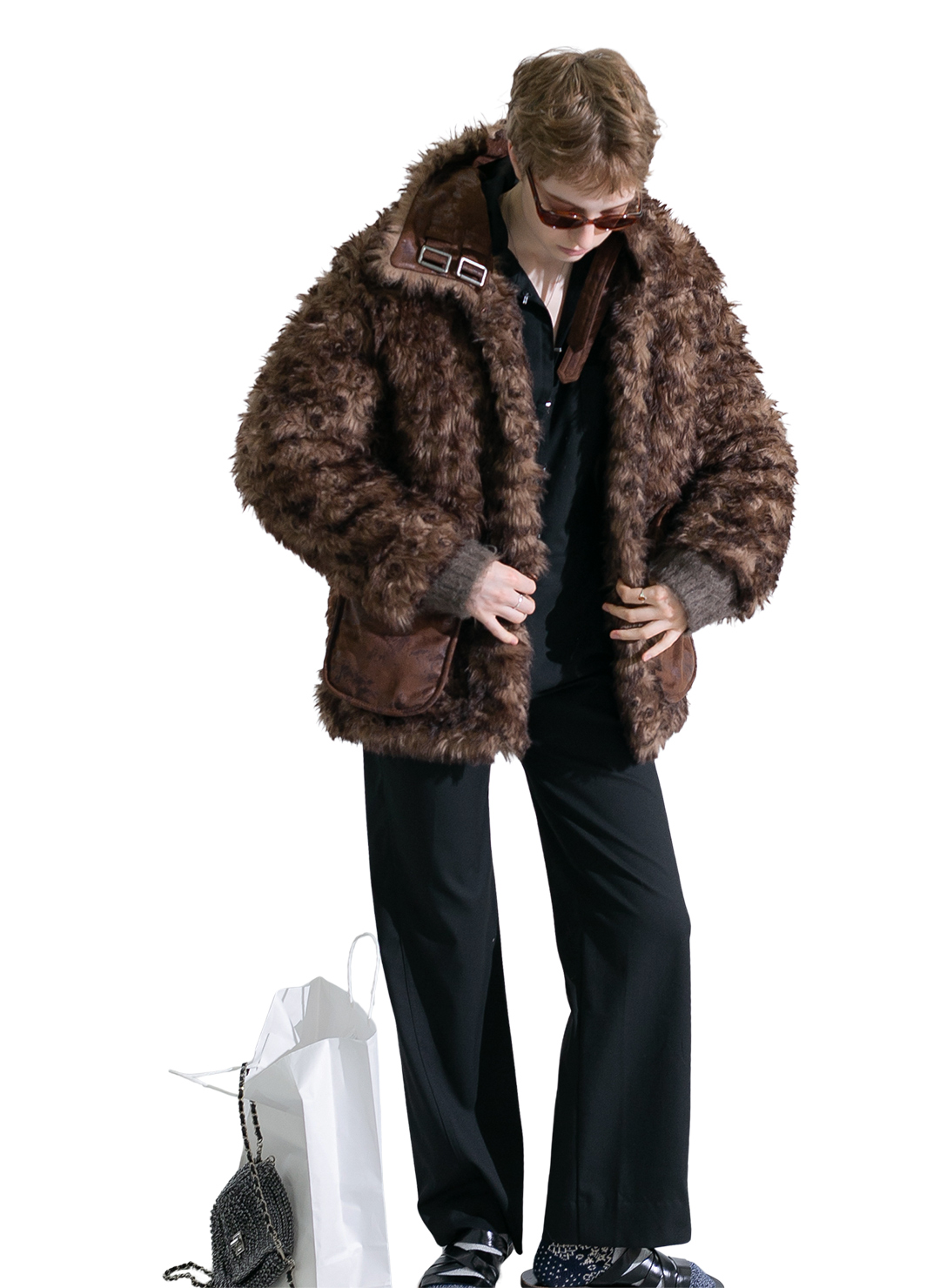 Faux-Kalgan Teddy Over Coat