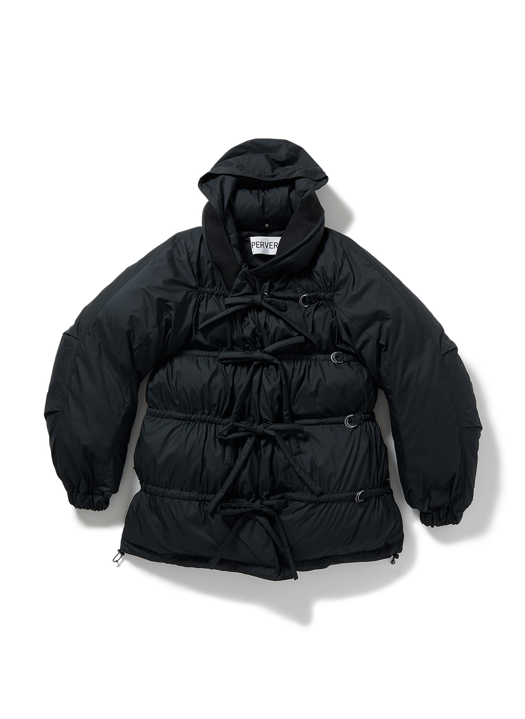 String Multiple Midi Down Jacket