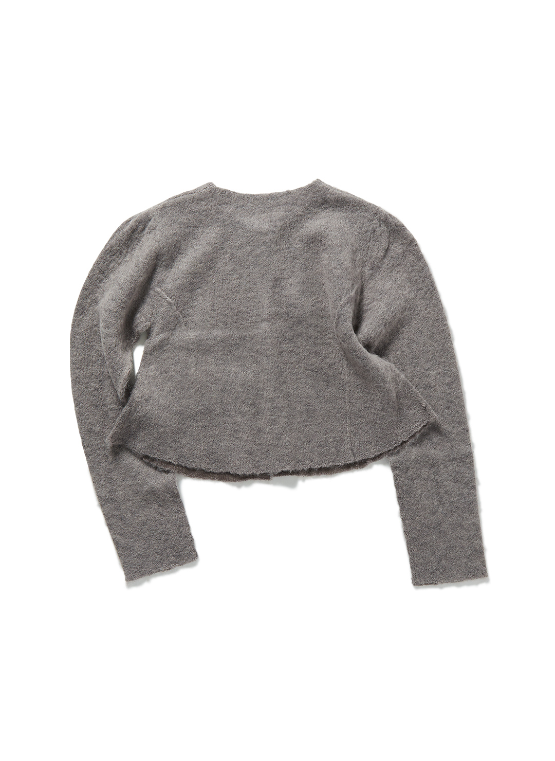 Retouched Pocket Mohair Blend Cardigan 詳細画像 Gray 2