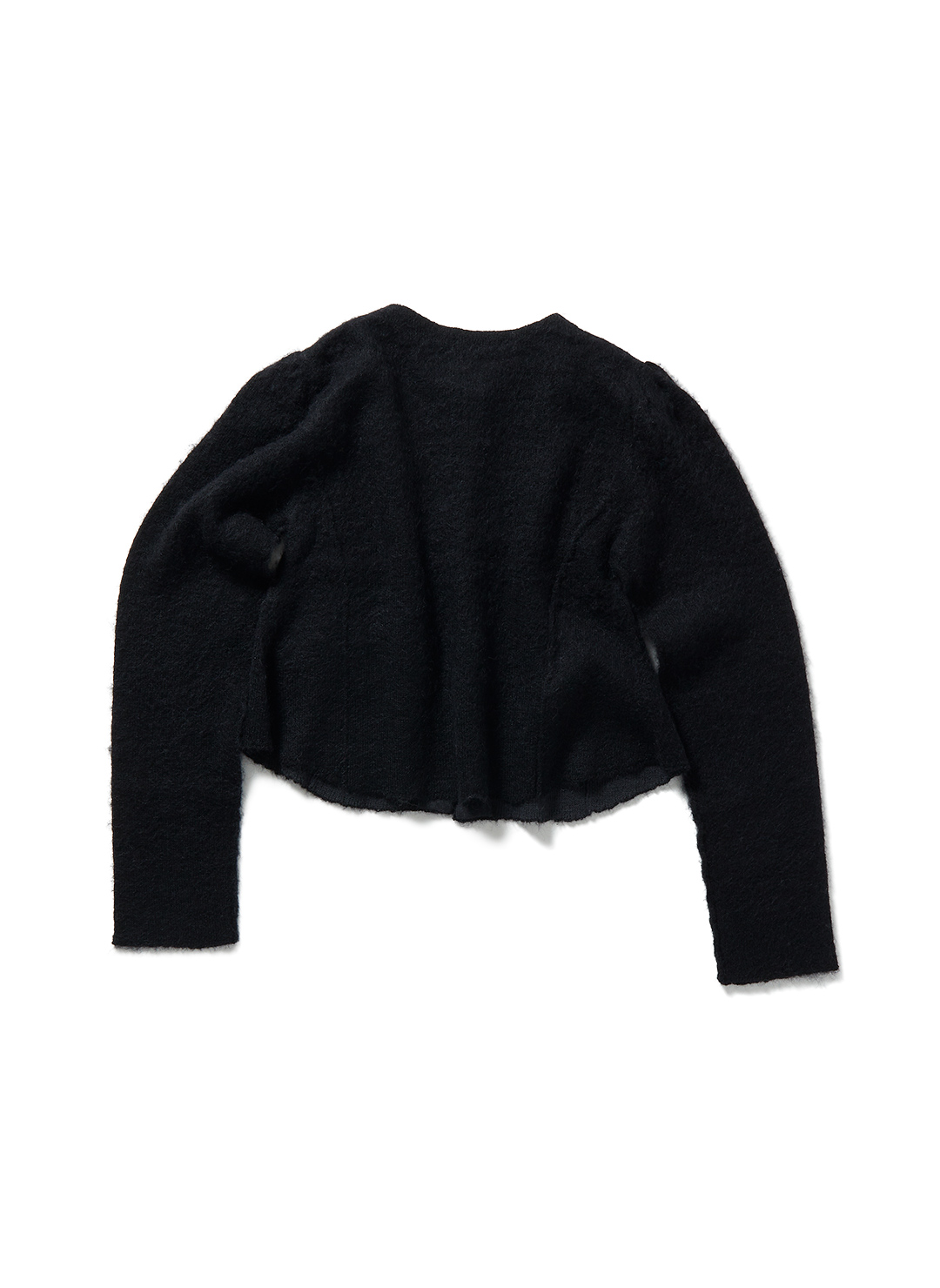 Retouched Pocket Mohair Blend Cardigan 詳細画像 Black 2