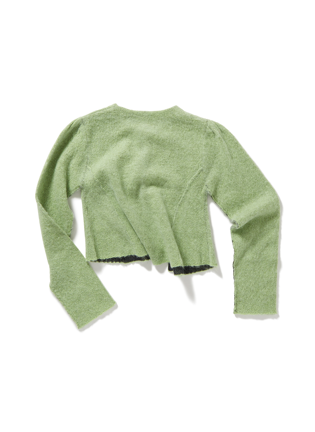 Retouched Pocket Mohair Blend Cardigan 詳細画像 Green 2