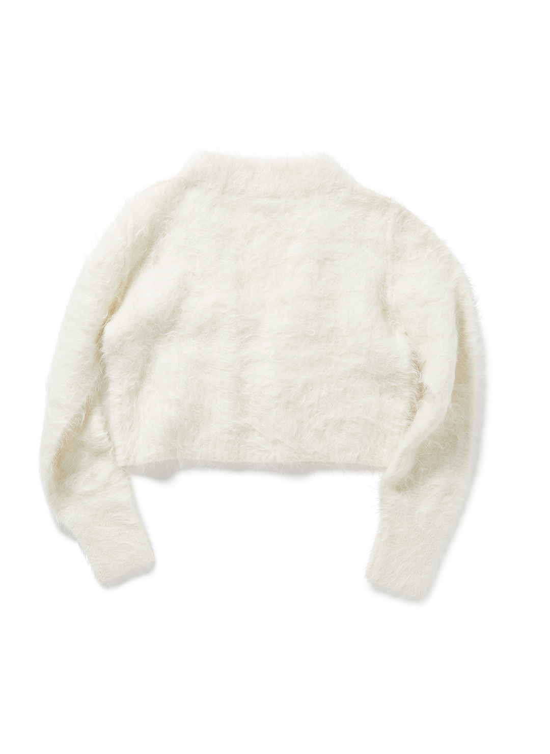 Hairy Alpaca V-neck Sweater 詳細画像 White 2