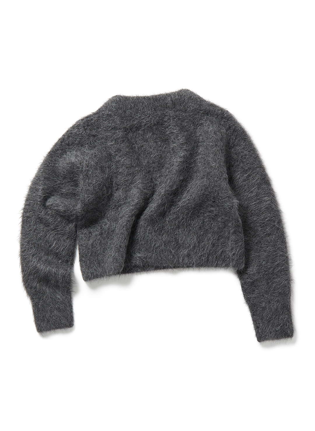 Hairy Alpaca V-neck Sweater 詳細画像 Gray 2