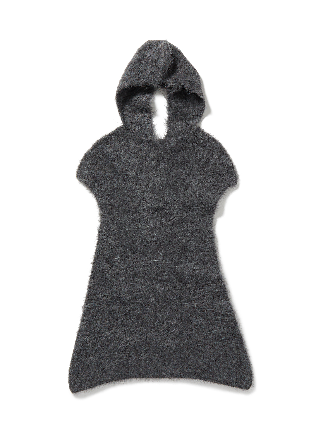 Hairy Alpaca Knit Mini Dress 詳細画像 Gray 2