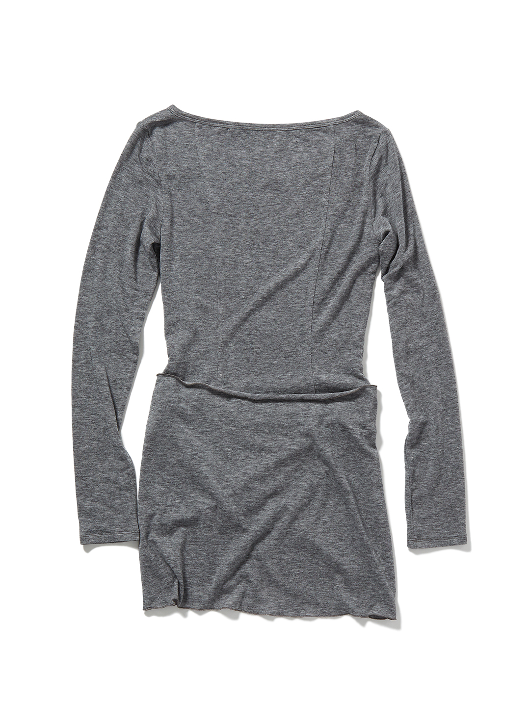 Waist Wrap Long Tee 詳細画像 Gray 2