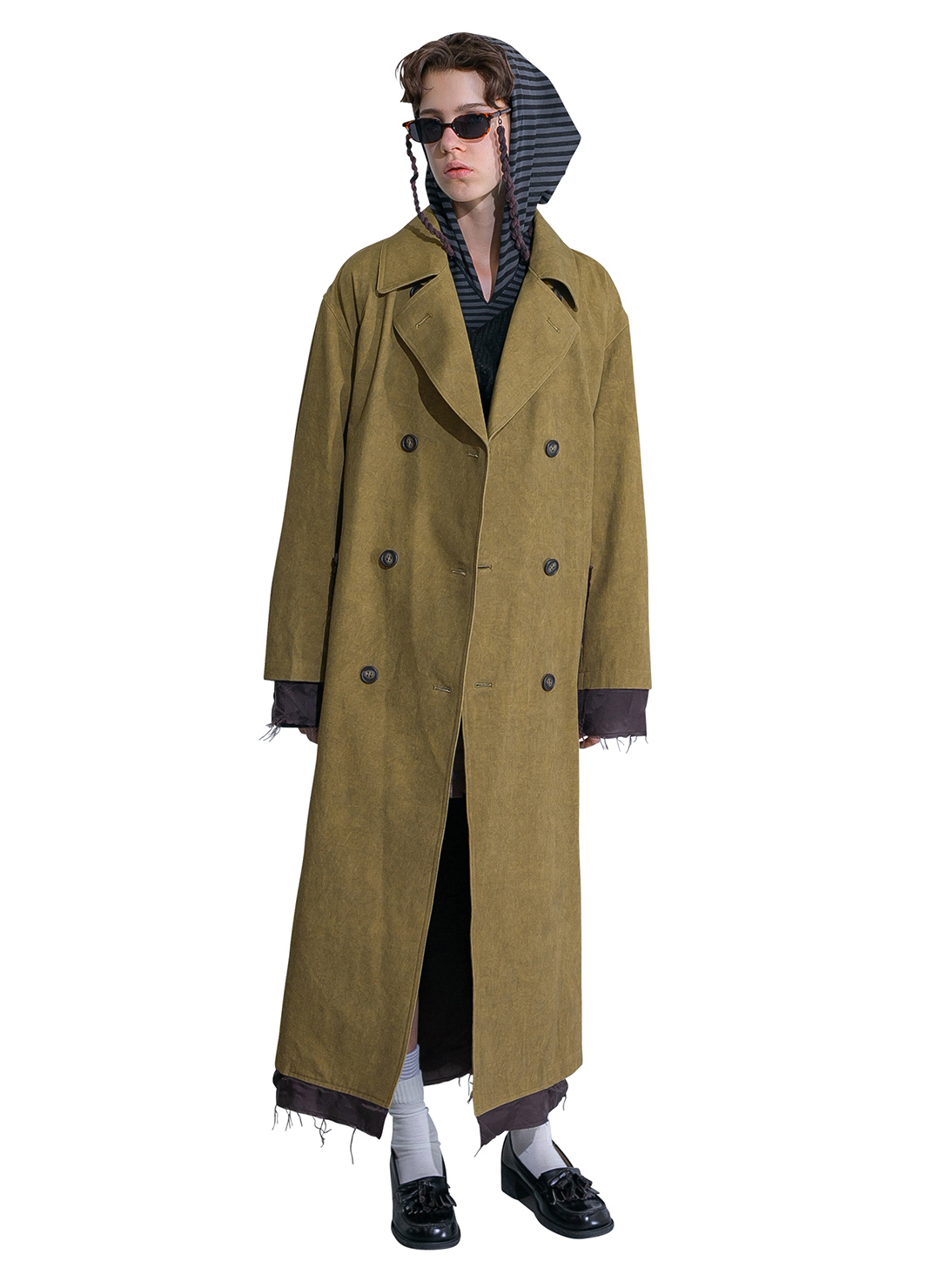 Rough Twill Long Coat 詳細画像 Khaki 1