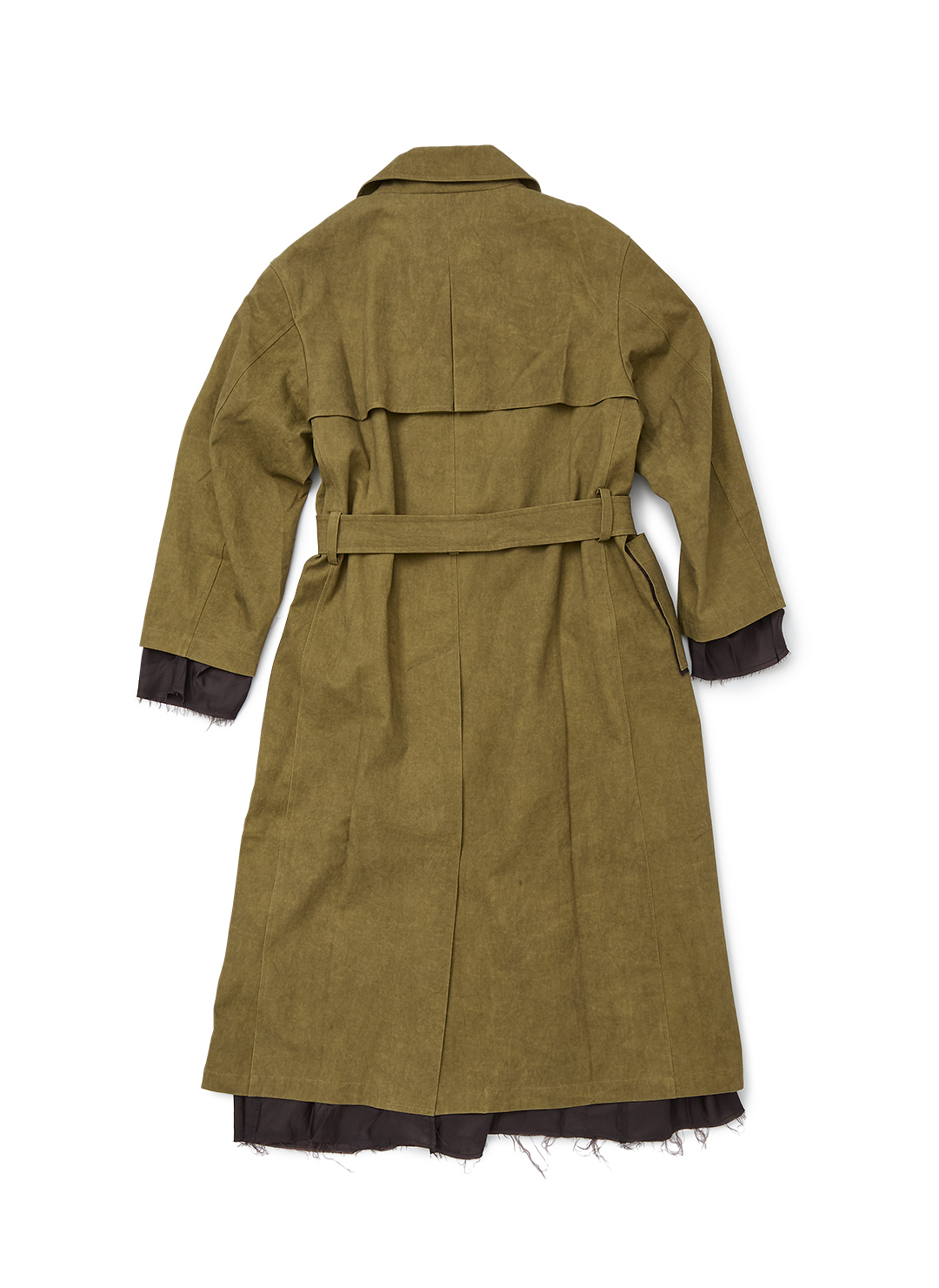 Rough Twill Long Coat 詳細画像 Khaki 2