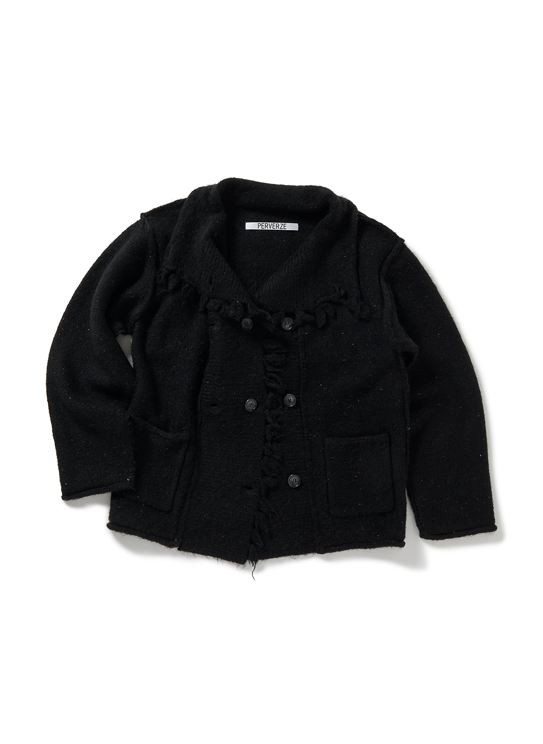 Out Pockets Knit Cardigan 詳細画像 Black 1