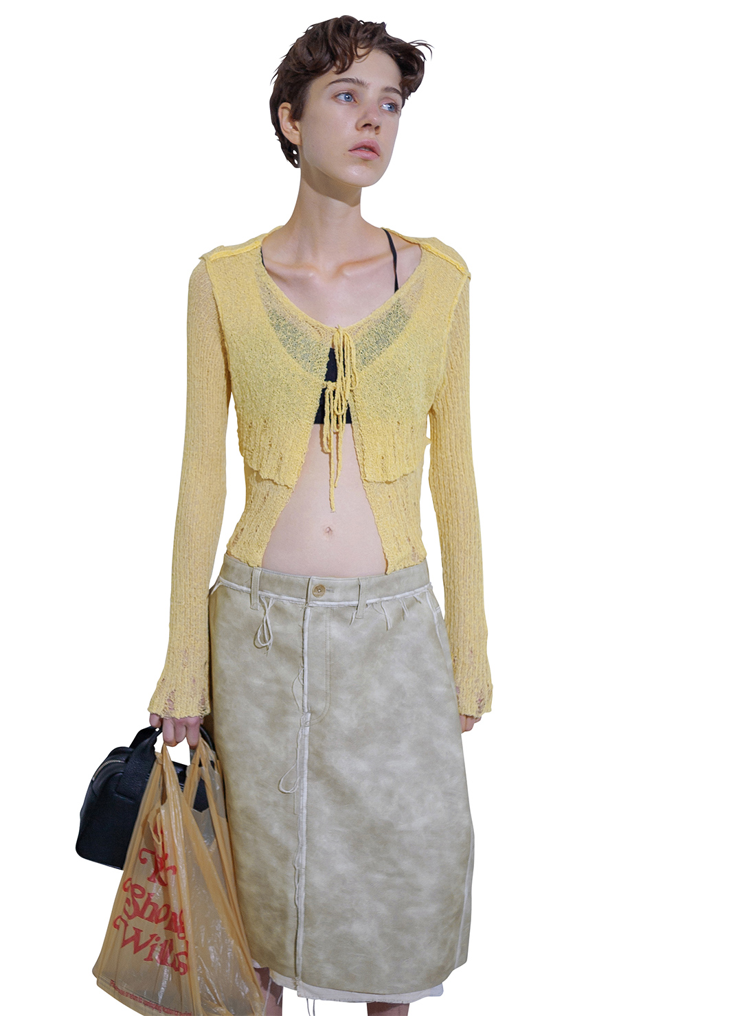 Double Sheer Cardigan 詳細画像 Cream 2