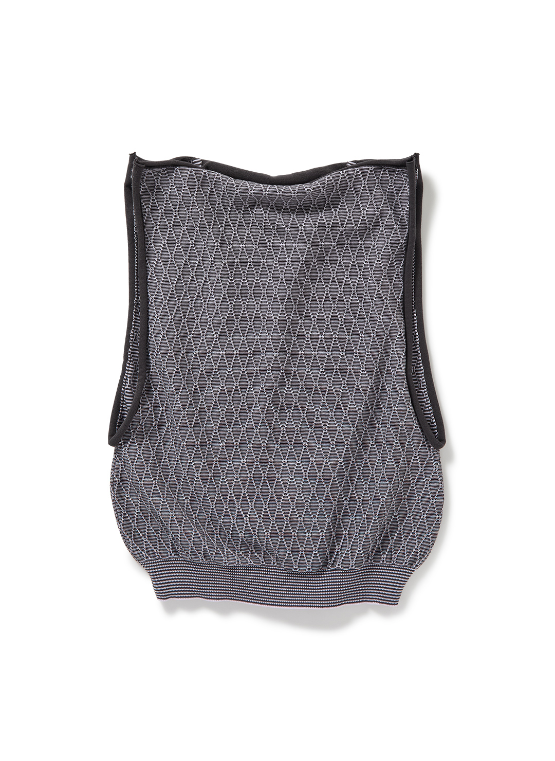 Line Neck Knit Vest 詳細画像 Gray 2