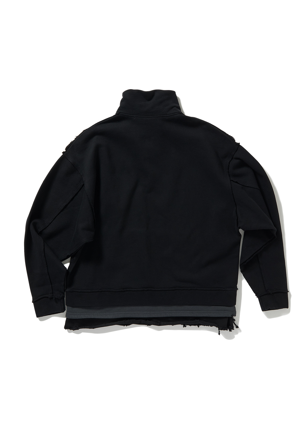 Anorak Layered Sweatshirts 詳細画像 Black 2