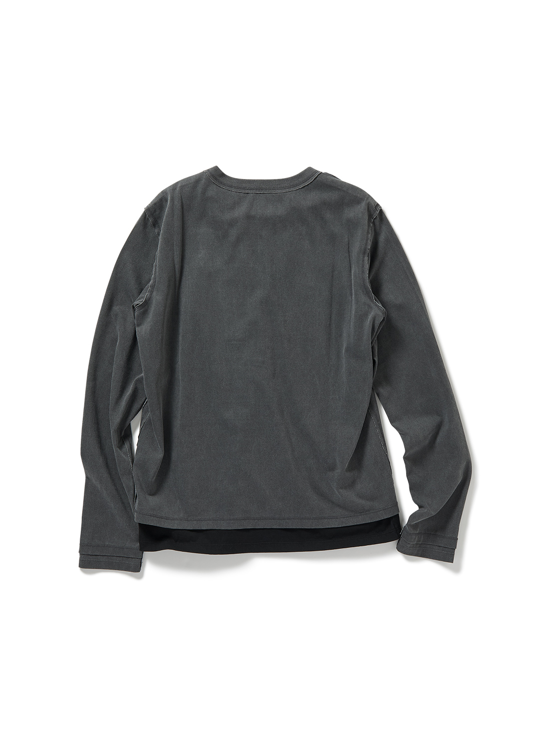 Double Layered Long-Sleeve Tee 詳細画像 Black 2