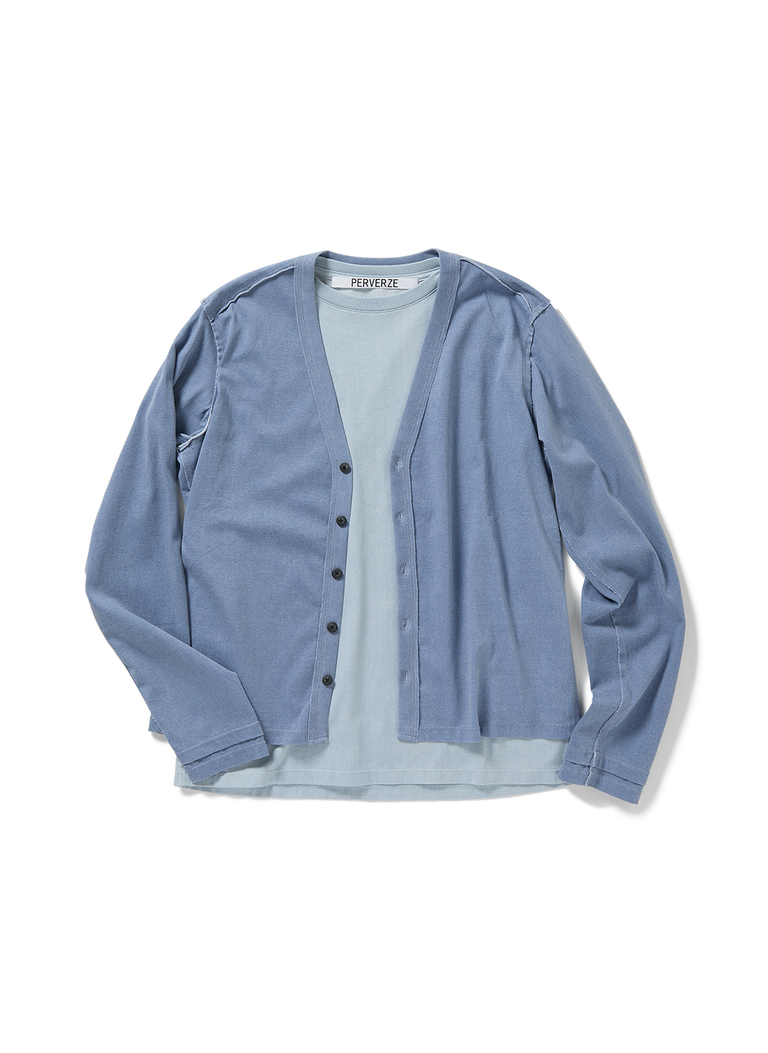 Double Layered Long-Sleeve Tee 詳細画像 Blue 1