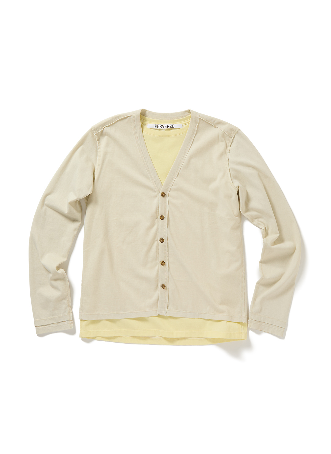 Double Layered Long-Sleeve Tee 詳細画像 Cream 1