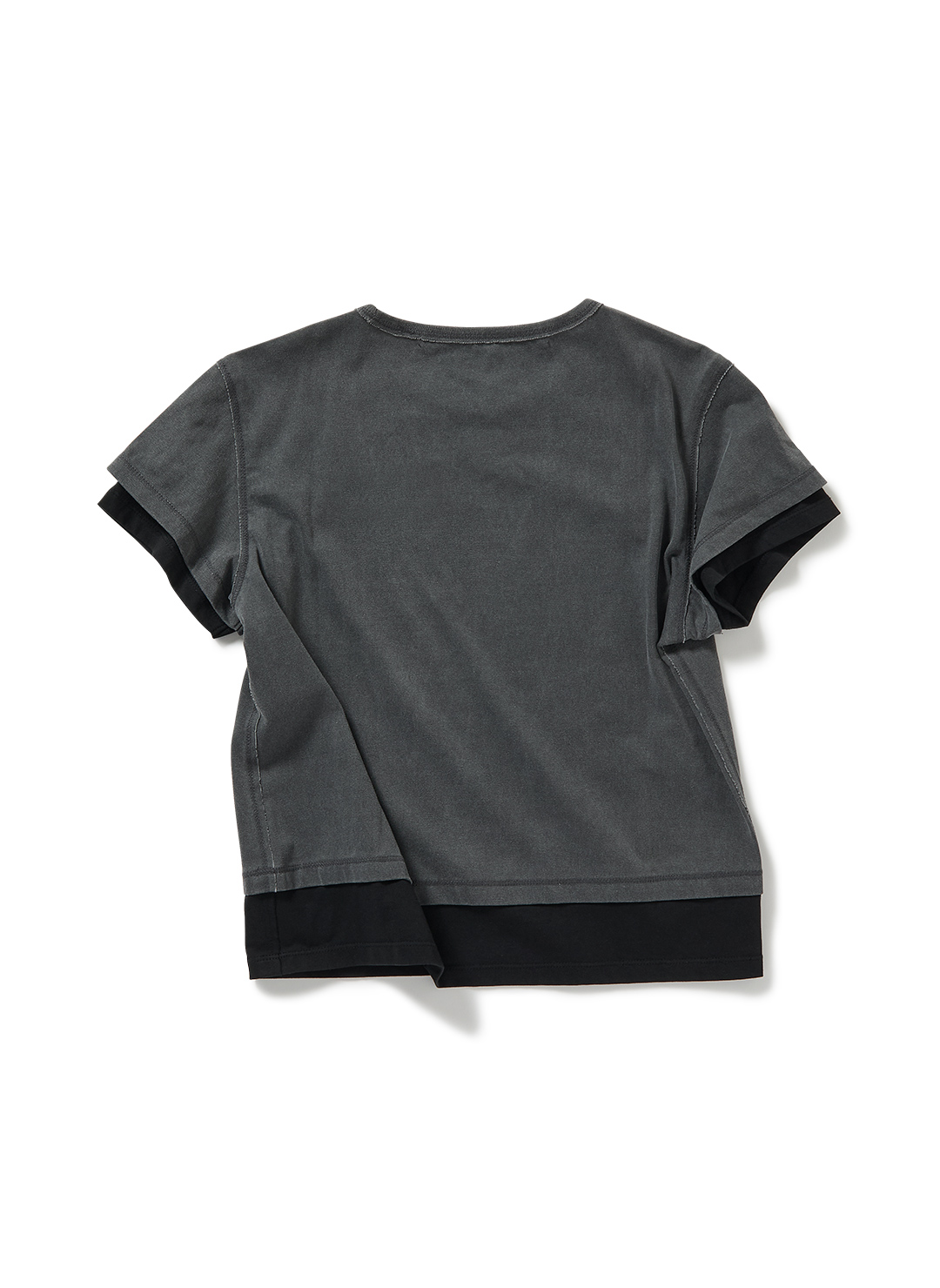 Double Layered Tee 詳細画像 Black 2