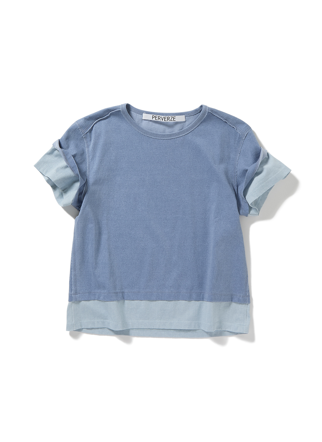 Double Layered Tee 詳細画像 Blue 1