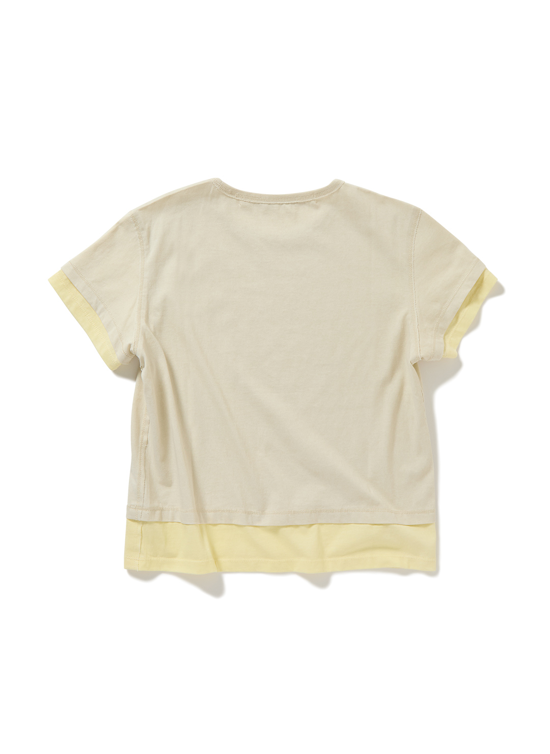 Double Layered Tee 詳細画像 Cream 2