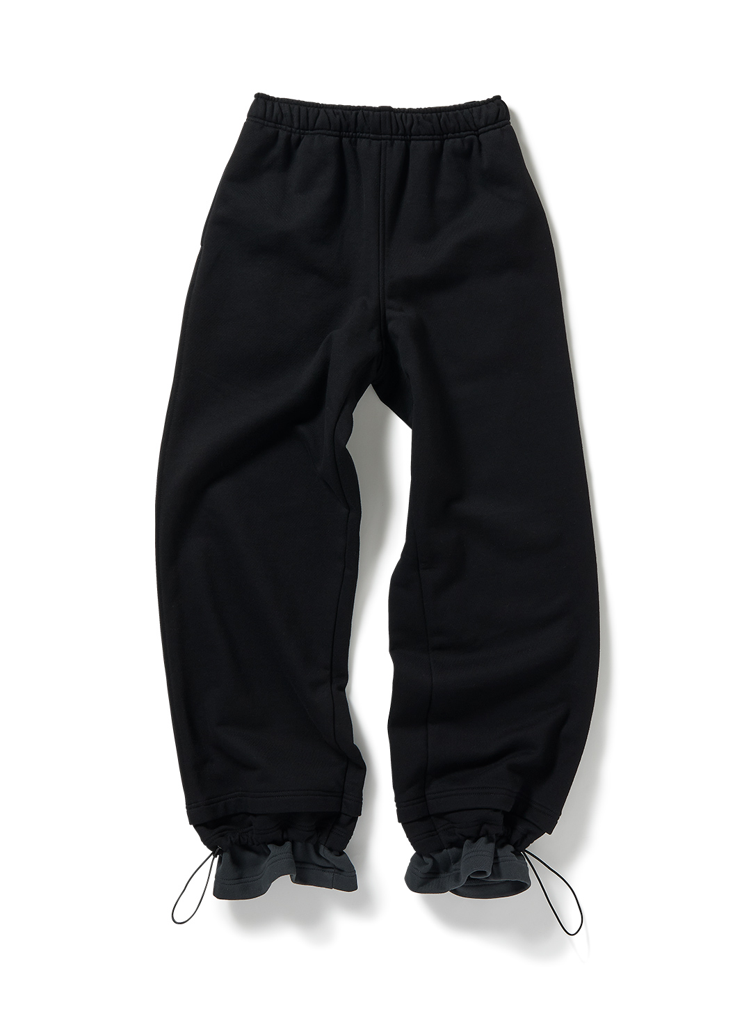 Step Layered Sweat Pants 詳細画像 Black 1