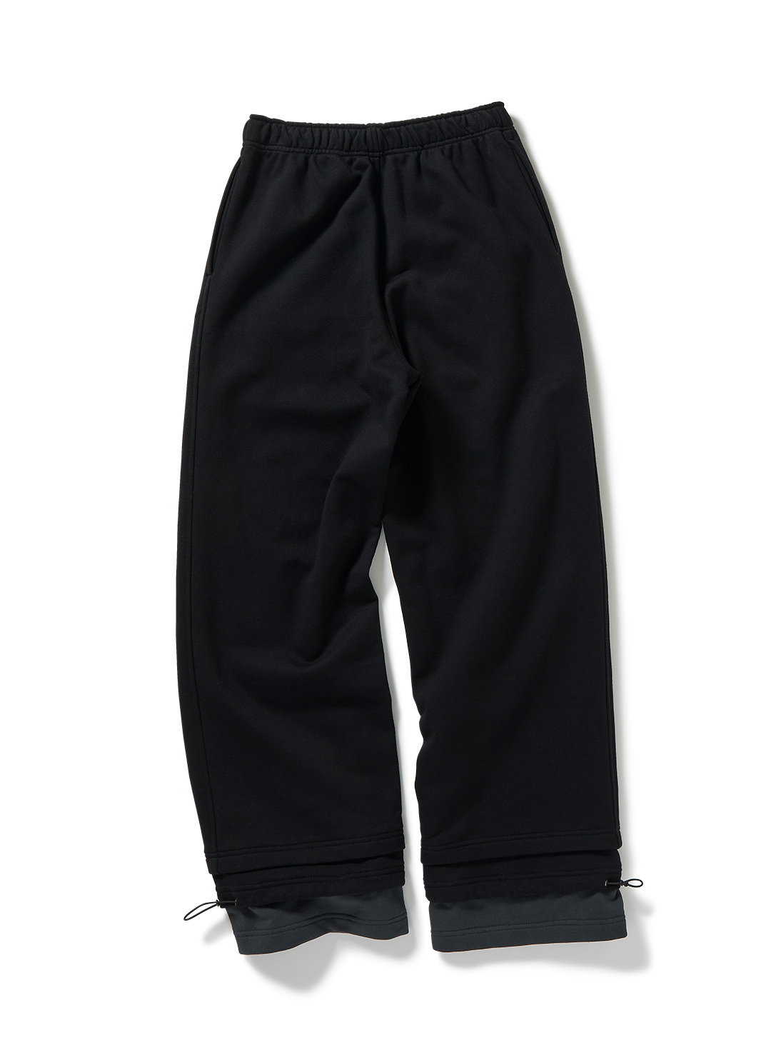 Step Layered Sweat Pants 詳細画像 Black 2