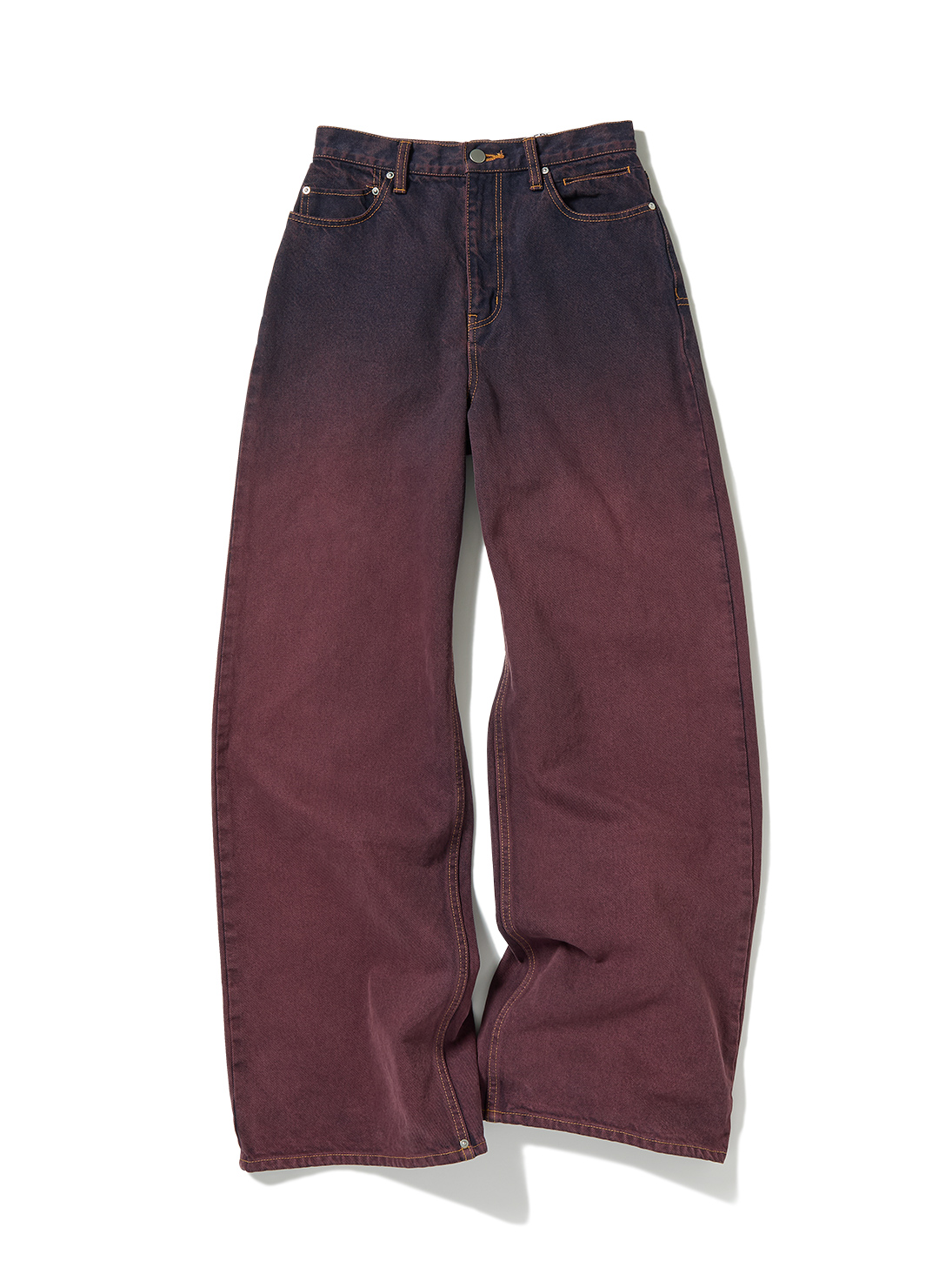 High-rise Wide-Leg Denim 詳細画像 Purple 1