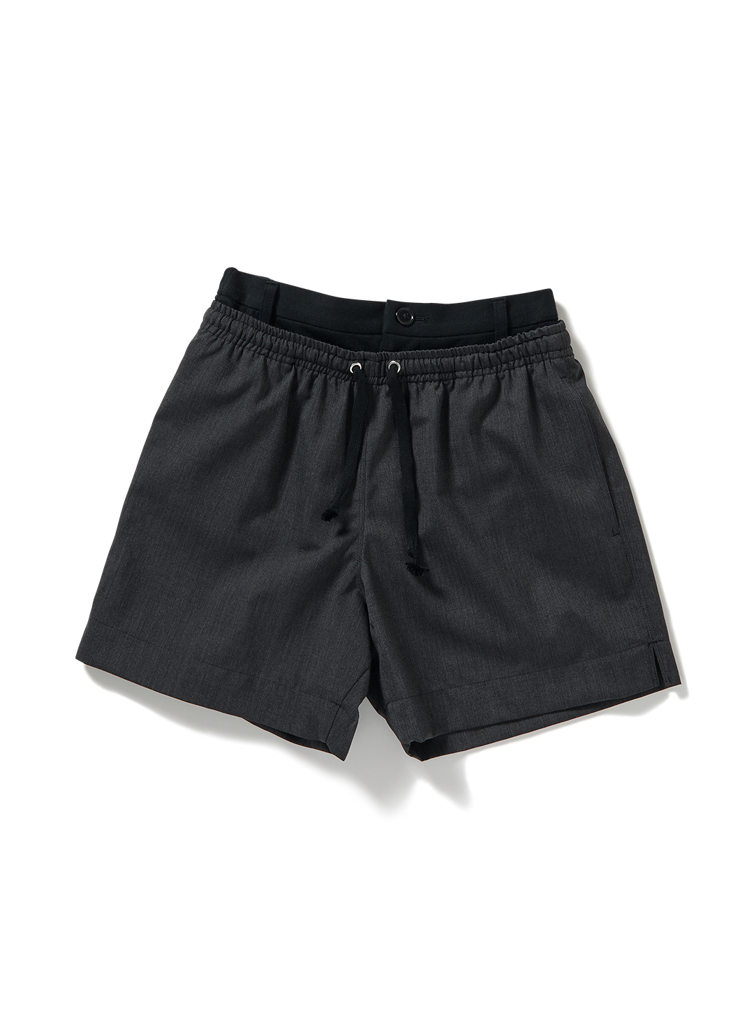 Layered Waist Shorts 詳細画像 Gray 1