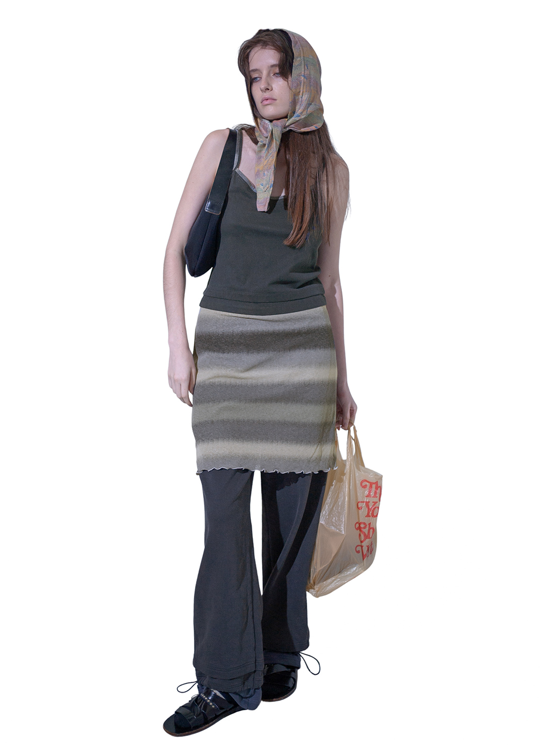 Combined Strap Dress 詳細画像 Gray 1