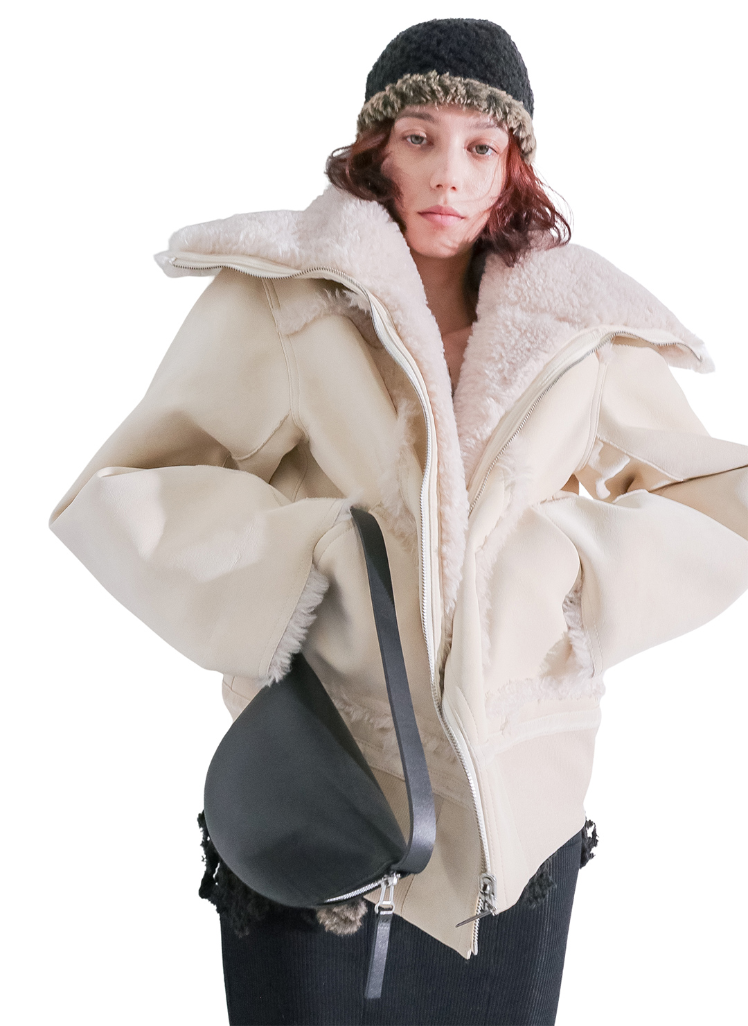 Bulky Neck Blouson 詳細画像 White 2