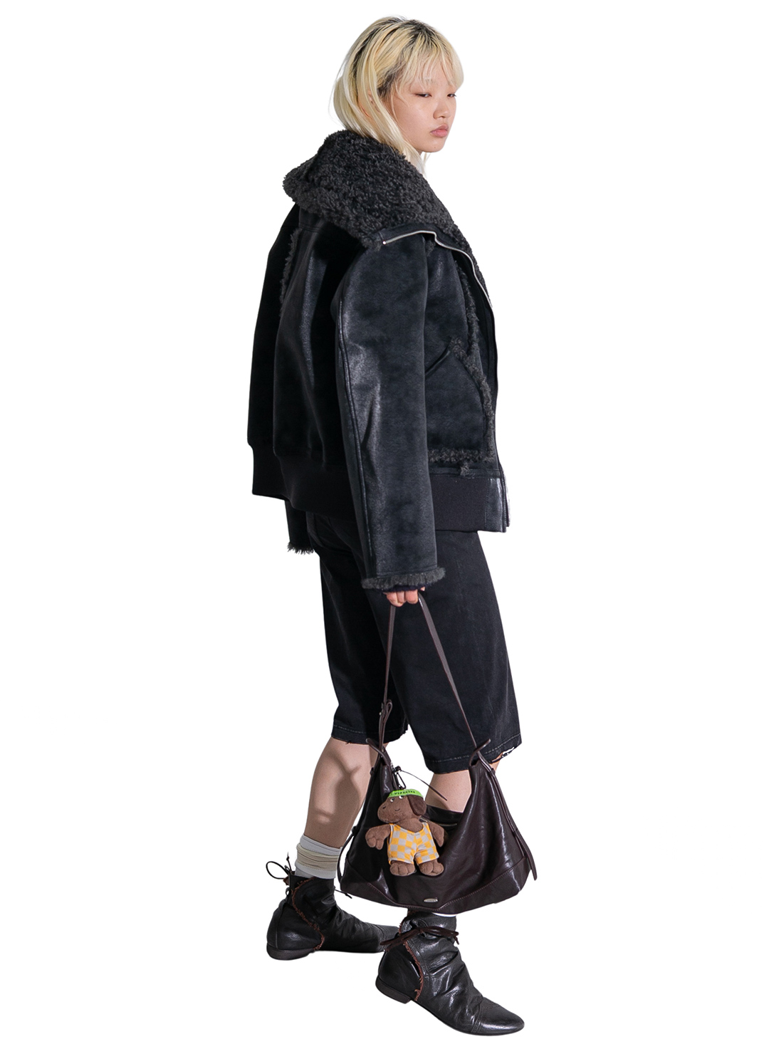 Bulky Neck Blouson 詳細画像 Black 2